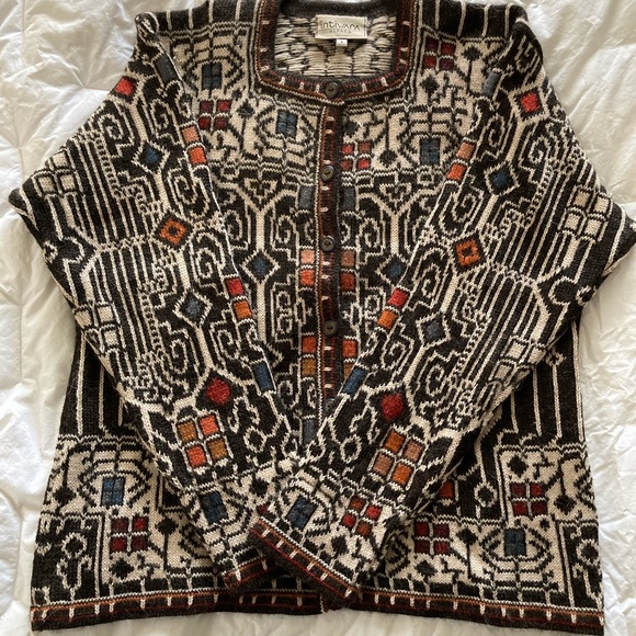 Vintage Intiwara Alpaca Cardigan Sweater - Picture 3 of 9